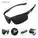 i.Molecules Driving Polarized Sports Sunglasses for Men and Women with UV400 Protection, Anti-Fog Patented Technology. Lifetime Breakage Guarantee (Black)