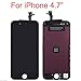 LCD Touch Screen Digitizer Retina Frame Assembly Full Set LCD Touch Screen Replacement for iPhone 6 (4.7 inch) (Black)