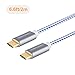 CableCreation USB C to USB C Cable 60W 3A Fast Charging, 6.6ft Braided USB 2.0 Type C to Type C Cable, Compatible with MacBook(Pro), Chromebook Pixel, Galaxy S20/S20+/S10/ S9, Blue