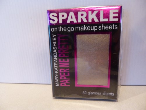 Mary-Kate and Ashley Paper Me Pretty Sparkle Makeup Sheets - Gold Sparkle #812
