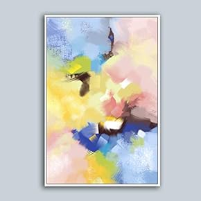 Framed Home Artwork Abstract Color for Living Room Bedroom