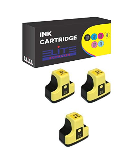 Click Image to Open expanded View 3 Pack Elite Supplies Compatible Inkjet Cartridge Replacement for HP02 HP-02XL, HP C8721W, HP Photosmart (3 Yellow)