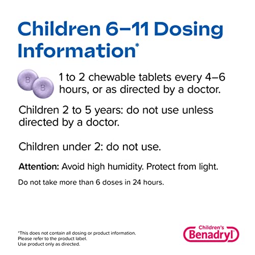 Benadryl Children's Allergy Chewables with Diphenhydramine HCl