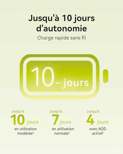 Watch FIT 5 Montre connectée, GPS, Écran AMOLED de 1,82'', NFC, Noir