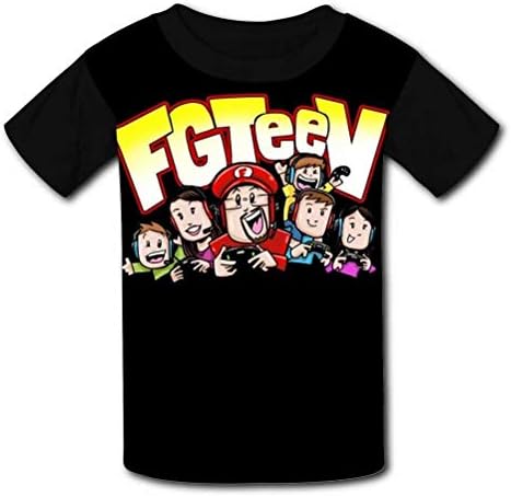 TvVvErrK Boys Girls 3D Printed Fg-teev Short Sleeve T-Shirt Tee