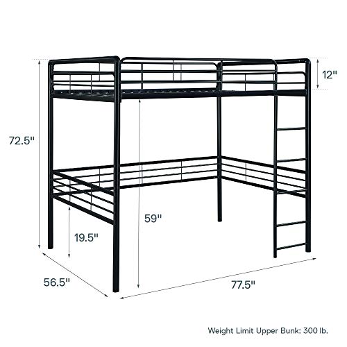 full metal loft bed