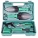V-NO 5 Piece Garden Tools Set - Gardening Tools - Gardening Gifts Tool Set with Garden Trowel Pruners and More - Vegetable Herb Garden Hand Tools with Storage Box