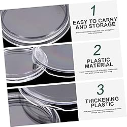 VILLCASE 2sets Coin Collection Boxes for Rounds
