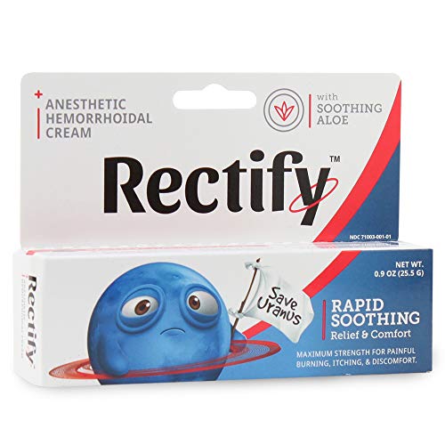 Rectify - Anesthetic Hemorrhoidal Cream for Rapid Soothing Relief, Comfort, and Hemorrhoid Treatment - 0.9oz (25.5g) - FDA Approved from Purity Products (1)