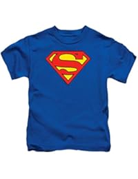 Toddler Superman Classic Logo T Shirt & Stickers (3T)