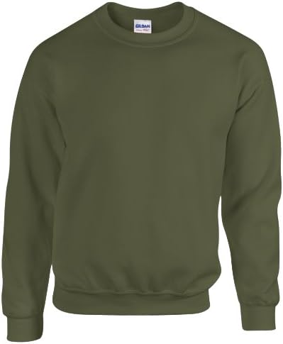 新品 GANG STARR CREWNECK ARMY GREEN XL Gildan Fleece Crewneck Sweatshirt, Style G18000 Military Green at