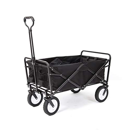 Mac Sports WTC-145 Collapsible Outdoor Folding Wagon, Black (Certified Refurbished) - Thumbnail 6