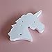 Pooqla Unicorn Marquee Sign Night Light with 10 Warm White LEDs Home Decoration Light Up Unicorn for Girls Gift Dorm Decor (White)