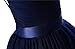 Glamulice Navy Blue Flower Girl Lace Bridesmaid Dress Long A Line Wedding Pageant Dresses Tulle Spaghetti Strap Party Gown Princess Kids Birthday Maxi Prom Ballgown 12 13 Girls Evening Gowns Christmas