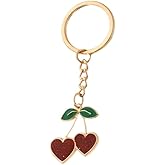 ARFUKA Keychain Love Cherry Pendant Keyring Key Holder Men Women Key Chain Wallet Bag Pendant Charms Gift for Birthday Christmas Festival Valentine's Day