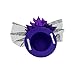 Coolr Women's Fascinator Flower Hair Clip Feather Burlesque Punk Mini Hat Purple