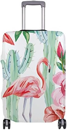 ALAZA Flamingos Cactus Luggage Cover Protector Protective Bag for Suitcase 20 inch