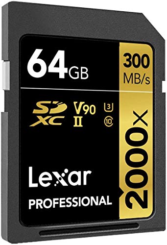 Lexar Professional 2000x 64GB SDXC UHS-II Card (LSD64GCBNA2000R)