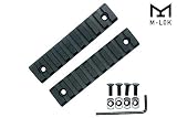 GOTICAL 9 Slots M-lok Rail Section For M Lok Handguard Nine Slots Rail Picatinny Rail Set Of 2 Pieces