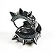Hemlock Unisex Men Punk Ear Studs Cool Circle Hoop Stud (Black)