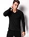MODCHOK Men's Casual Henley T-Shirts Long Sleeve Slim Fit V Neck Basic Undershirt Tee Tops