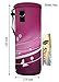 icolor 500ml Water Bottle Carrier Holder Bag Wide Mouth 18oz Insulated Neoprene Tea Bottle Sleeve Sling Shoulder Pouch Cover Fit Stainless Steel & Plastic Bottle Diameter 2.75