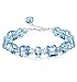 Kesaplan Crystals Bracelets, Crystals from Swarovski, Blue Crystals Bracelets for Women Girls Cute Bracelets Friendship Bracelets Charm Bracelets for Women Mothers Day