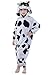 NEWCOSPLAY Children's Animal Cow Pajama Onesie Halloween Costume Pockets (10, Cow)