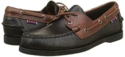 Sebago Men's Boat Shoes, Multicolour Dk Brown Black