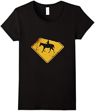 Womens Headless horseman t shirt on horse happy Halloween Shirt Large Black