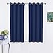 NICETOWN Blackout Window Curtains and Drapes - Thermal Insulated Solid Grommet Top Blackout Panels/Draperies for Kid's Room (Navy Blue, 1 Pair, 52 x 63 Inch)