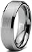 Charming Jewelers Tungsten Wedding Band Ring 6mm Men Women Comfort Fit Grey Black 18K Yellow Gold Plated Bevel Edge Brushed Polished