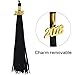 GraduationMall Matte Graduation Gown Cap Tassel Set 2024 for High School and Bachelor Black 51 Plus(5'6