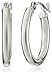 14k White Gold Hoop Earrings (0.6