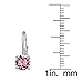 Bria Lou 925 Sterling Silver 6mm Round October Birthstone Color Leverback Drop Earrings Made with Swarovski Crystals
