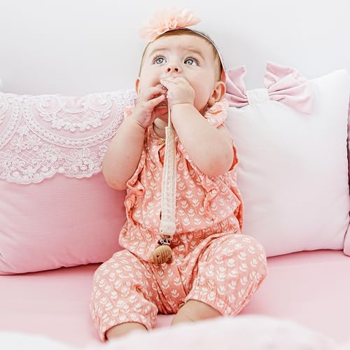 Cosby Pacifier Clip Nordic Design Neutral Colors for Girls and Boys 2