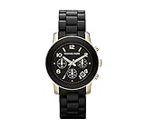 Michael Kors Chronograph Dial Watch - Black/Gold