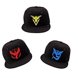 Pokemon Go Team INSTINCT VALOR MYSTIC Team YELLOW RED BLUE hat baseball cap