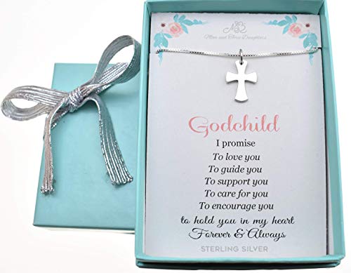 baby boy christening cross necklace