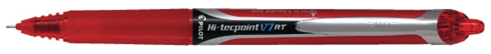 Pilot V7 RT Retractable Liquid Ink Rollerball 0.7 mm (Box of 12) - Red