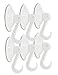 GLRSBUTY Suction Cup Hook Plastic Colorful Locking Hooks Strong Power Can Hold Heavy Duty for Key Coat Twoel Wreath Fit Bathroom Wall Window Glass Door