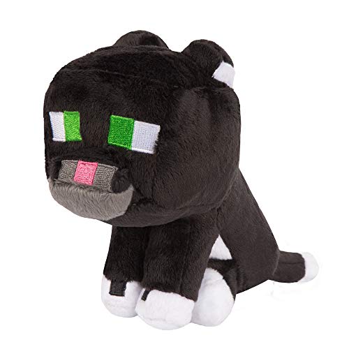 Jinx Minecraft Tuxedo Cat Plush Stuffed Toy Black White 8 Tall Pricepulse