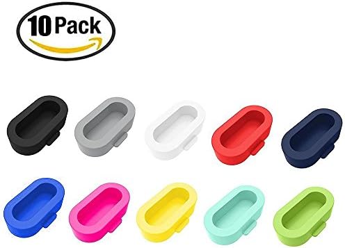 Ziwuotty Dust Plug for Garmin Fenix 5, 10 PACK Silicone Charger Port Anti Dust Caps Protector for Garmin Fenix 5/5S/5X/Forerunner 935 Smart Watch