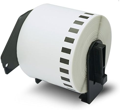 PAPRMA Brother DK-2205 Compatible Continuous Paper Labels, with Refillable Cartridge, Strong Adhesive, Resistant To Scratches and Smudges, 1 Roll, 2-3/7" x 100' (62mm x 30.48m)