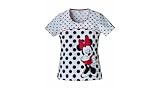 Tooniforms by Cherokee Women's Front Yoke Scoop Neck Minnie Mouse Print Scrub Top