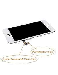 Swgrdin - Pantalla LCD de repuesto para iPhone 8 (4,7", pantalla táctil 3D, incluye protector de pantalla, A1863, A1906, A1906 solamente), 4.7"