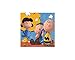 Peanuts Party Supplies for 16 - 16 Peanuts Dessert Plates with Snoopy and Woodstock (7 Inch), 16 Peanuts Napkins (5 Inch) and a Birthday Sticker (Bundle of 3 Different Items), Total 33 pieces