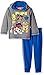 Nickelodeon Boys' Toddler 2 Piece Paw Patrol Thermal Top and Fleece Jogger, Grey/Blue, 3T