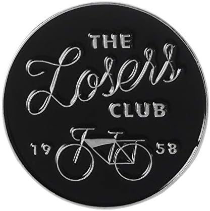 Brand Loser Club Black Round Enamel Badge Lapel Pin Brooches For Backpack Accessories