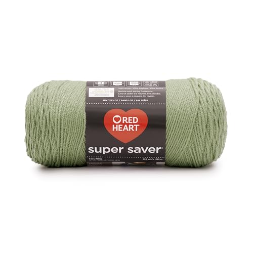 RED HEART Super Saver Yarn, Frosty Green